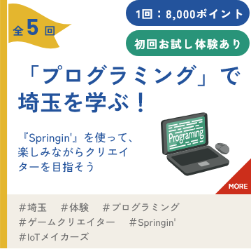 「プログラミング」で埼玉を学ぶ！